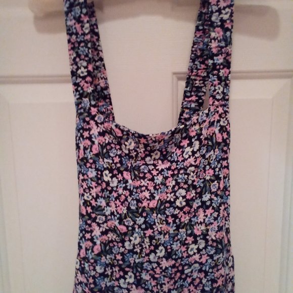 Zara Floral Jumpsuit - Blue and Pink - Picture 4 of 6